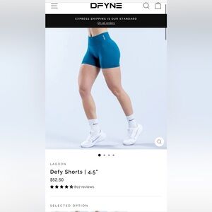DFYNE defy shorts 4.5